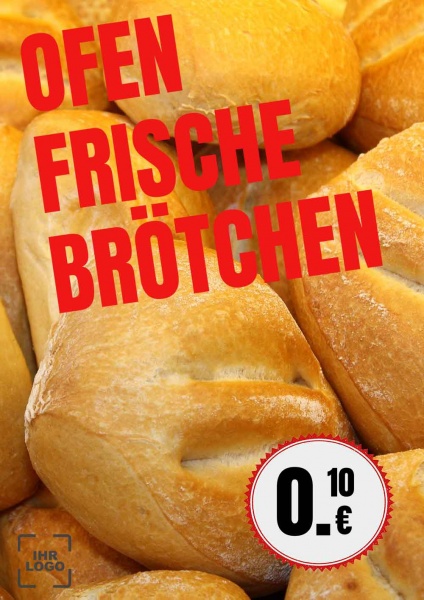 Poster Brötchen Angebot 84,1x118,9 cm (A0)
