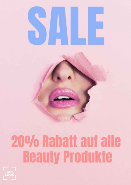 Poster Beautysalon Sale 