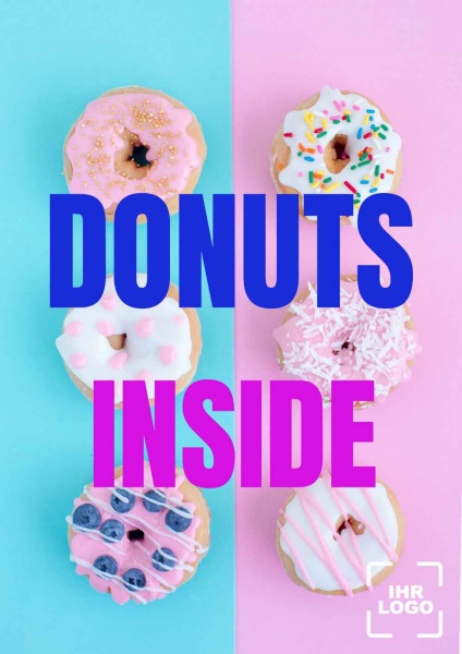 Poster Donuts inside 14,8x21 cm (A5)
