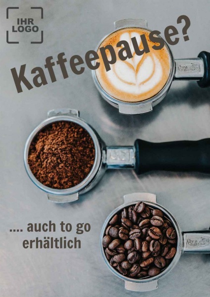Poster Kaffeepause 84,1x118,9 cm (A0)
