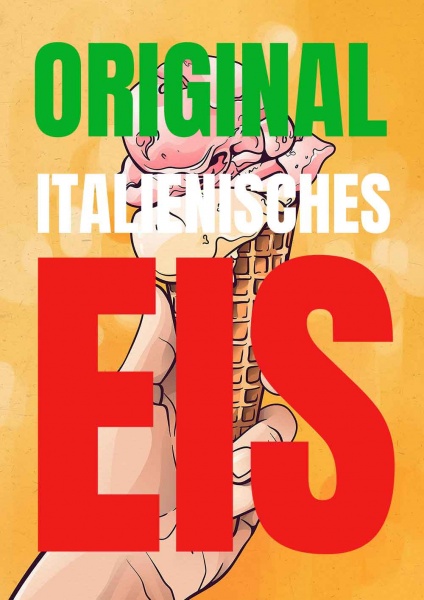 Poster original italienisches Eis 84,1x118,9 cm (A0)