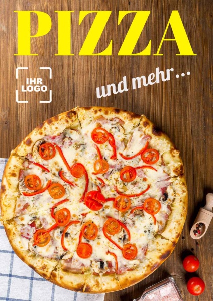Poster Pizza und mehr 14,8x21 cm (A5)