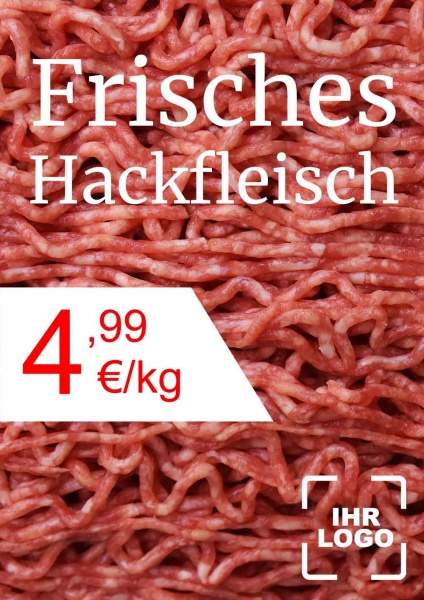 Poster Hackfleisch 14,8x21 cm (A5)