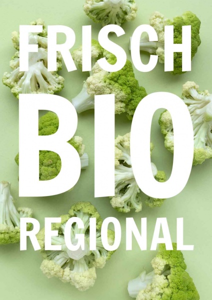 Poster Frisch Bio Regional 14,8x21 cm (A5)