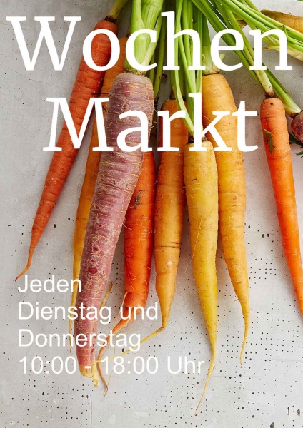 Poster Gemüse Wochen Markt 84,1x118,9 cm (A0)