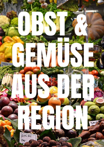 Poster Gemüse aus der Region 14,8x21 cm (A5)