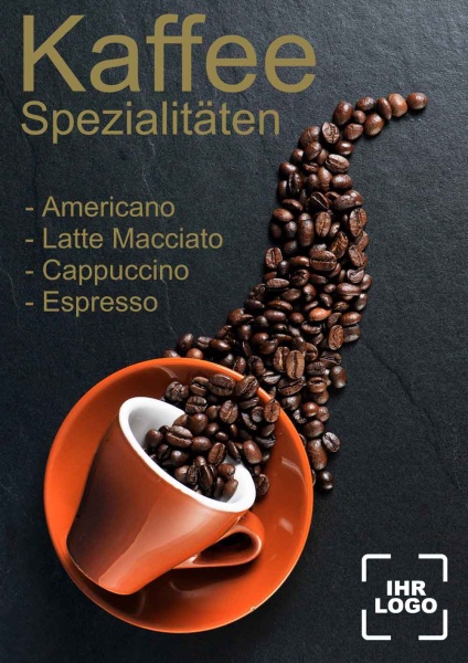 Poster Kaffee Spezialitäten 84,1x118,9 cm (A0)