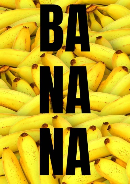Poster Banana 14,8x21 cm (A5)