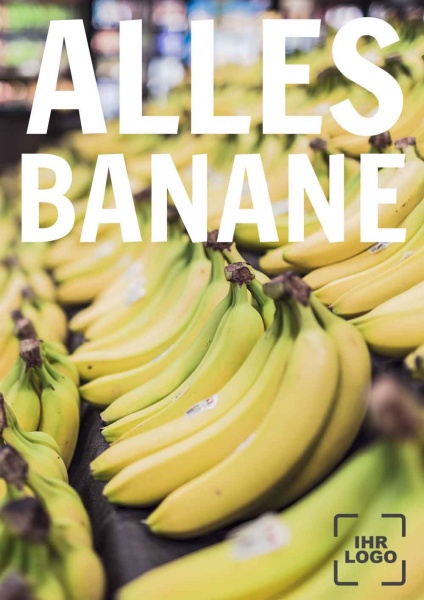 Poster Alles Banane 84,1x118,9 cm (A0)