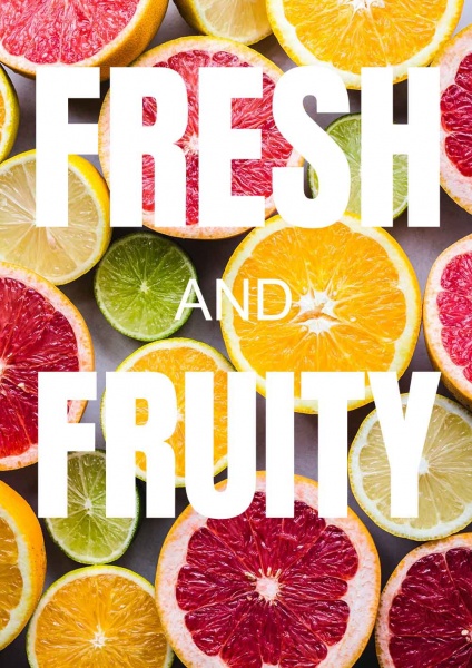 Poster Fresh and Fruity 14,8x21 cm (A5)