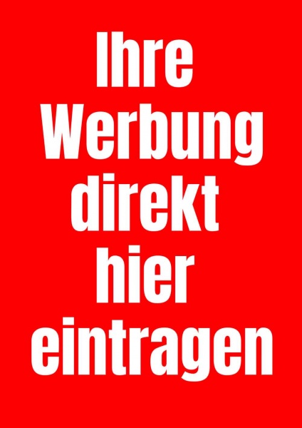 Poster Werbung rot 84,1x118,9 cm (A0)