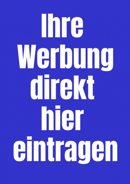 Poster Werbung blau 14,8x21 cm (A5)