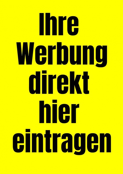 Poster Werbung gelb 14,8x21 cm (A5)