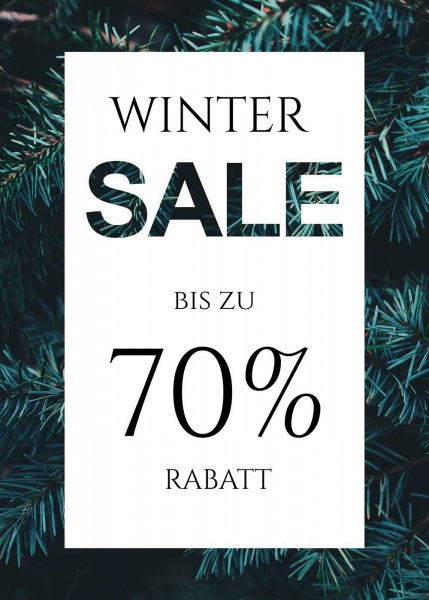 Poster Sale Winter 14,8x21 cm (A5)