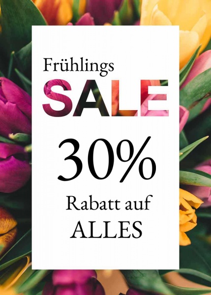 Poster Sale Frühling 84,1x118,9 cm (A0)