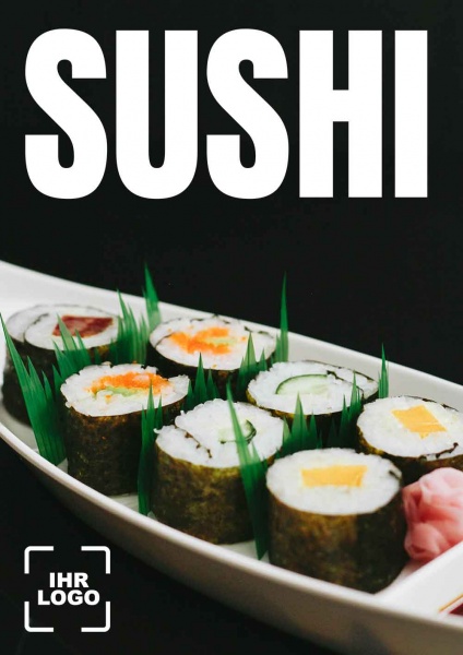 Poster Sushi 14,8x21 cm (A5)
