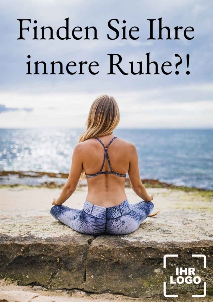 Poster Yoga innere Ruhe 84,1x118,9 cm (A0)
